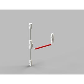 Serrure antipanique UNICO COMPATIBLE barre 2 et 3 points latéraux coupe-feu noir