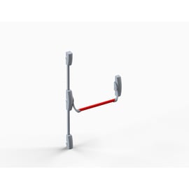 Serrure antipanique UNICO COMPATIBLE barre 2 et 3 points latéraux coupe-feu noir