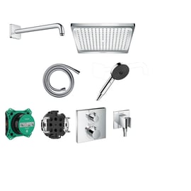 Kit complet de douche encastré thermostatique Crometta E 240 chromé