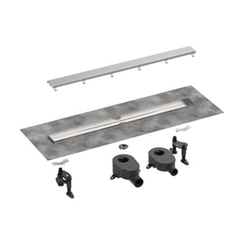Kit complet pour installation caniveau de douche à carreler 800 mm