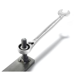 Clé mixte à cliquet 467B chromé satiné