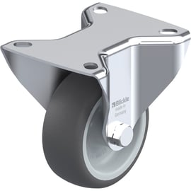 Roulette de manutention fixe à platine B-PATH 375 kg - 80 x 102 mm