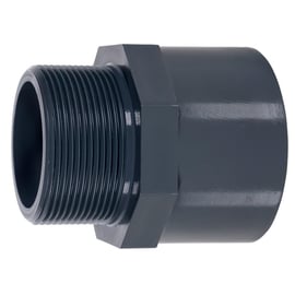 Mamelon PVC 5212P - 50 mm x 1"1/2 mâle/femelle