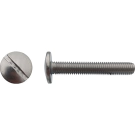Vis poêlier tête ronde large fendue Inox A2