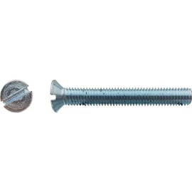 Vis à métaux tête fraisée fendue Zingué