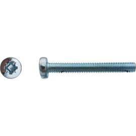 Vis à métaux tête cylindrique bombée large Pozidriv® Zingué