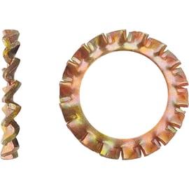 Rondelle éventail à dentures extérieures (AZ) DIN 6798 A Zingué bichromaté