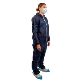 Combinaison à usage court à capuche bleue