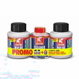 Colle PVC WDF-05 + décapant cleaner pour PVC 250 ml