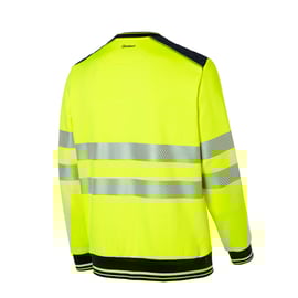 Sweat col rond haute visibilité LUKLIGHT jaune
