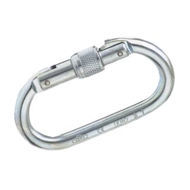 Mousqueton manuel à vis en acier - 17 mm