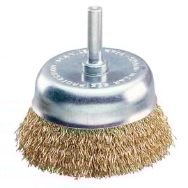 Brosse coupe à fil ondulé en acier sur tige