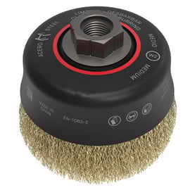 Brosse coupe à fil ondulé en acier M14