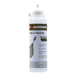 Poudre à tracer en biberon 400 grammes blanc