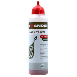 Poudre à tracer en biberon 400 grammes rouge