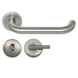 Béquille double rallongée sur rosace inox 304 MEDOC longueur 245 mm