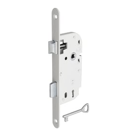 Serrure à larder - 40 mm - 133 x 63 x 10 mm - clé L - réversible