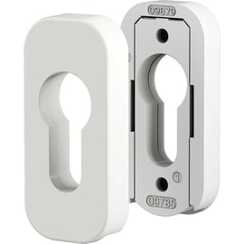 Béquille double sur rosace ovale Quad finition blanc RAL 9010B