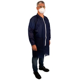 Blouse à usage court 40.702 bleue