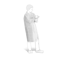 Blouse à usage court SafeWear™ blanche