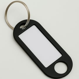 Porte clé à étiquette 54 mm x 22 mm (sachet de 10)
