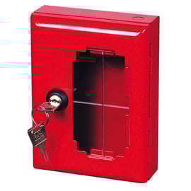 Boîte à clé de secours vitrée en plexiglas