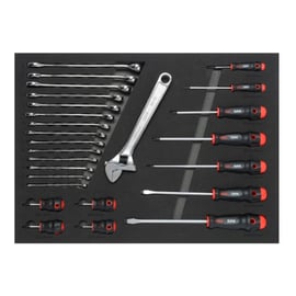Servante SERVI-630 avec 6 tiroirs et composition de 135 outils