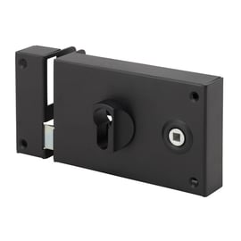 Serrure en applique horizontale à fouillot à profil europée