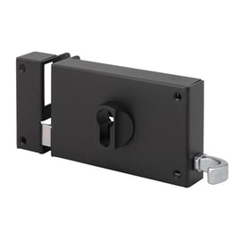 Serrure en applique horizontale à tirage à profil européen