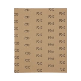 Feuille abrasive étanche - usage à sec - 230 x 280 mm - Grain 240 par 3 pièces