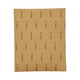 Feuille abrasive étanche - usage à l'eau - 230 x 280 mm - Grain 240 - 3 pièces