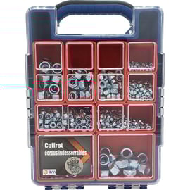 Coffret de 920 écrous indesserrables DIN 985 Classe 8 Zingué