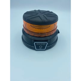 Gyrophare LED Magnétique Sans Fil Rechargeable LEDWORK - Batterie, Ventouse, IP56, Homologué ECE R65 R10 Orange