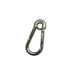 Mousqueton alpin à œil en acier zingué