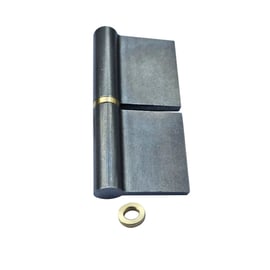 Paumelle à souder lames acier bague laiton