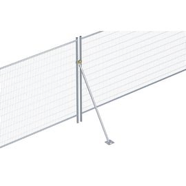 Jambe de force pour clôture mobile de chantier grillagée - Longueur : 1,7 mètres