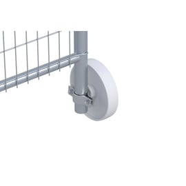 Roulette pour clôture mobile de chantier - Diamètre : 200 mm