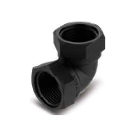 Coude 90° nylon renforcé de fibre de verre taraudé