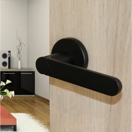 Béquille double sur rosace Meudon K noir mat