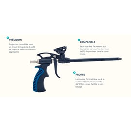 Pistolet pour mousse PU FOAMGUN