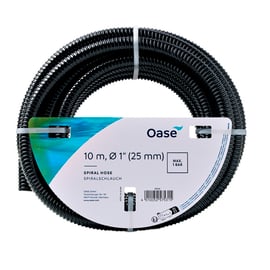 Tuyau annelé ultra souple bassin noir 1 bar