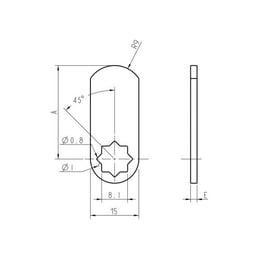 Came plate type 131100 pour batteuse