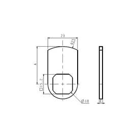 Came plate type 1729 pour batteuse