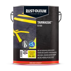 Peinture de sol TARMACOAT - 5 L - jaune RAL 1023 - mat