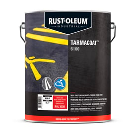 Peinture de sol TARMACOAT - 5 L - rouge RAL 3020 - mat