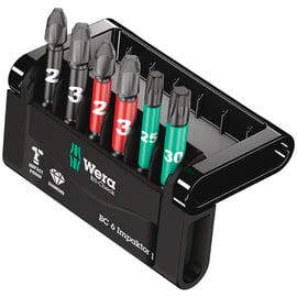 Embouts de vissage Impaktor Bit-Check 6 - 1 SB en étui de 6 pièces