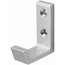 Patère crochet hauteur 47 mm - aluminium - argent