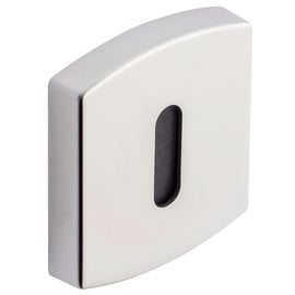 Rosace carrée pour béquille ARTIS,MUZE,SCULT chromé velours clé L la paire