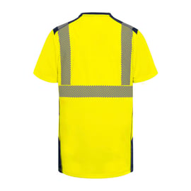 T-shirt haute visibilité BALI jaune/marine