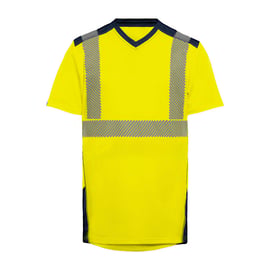 T-shirt haute visibilité BALI jaune/marine
